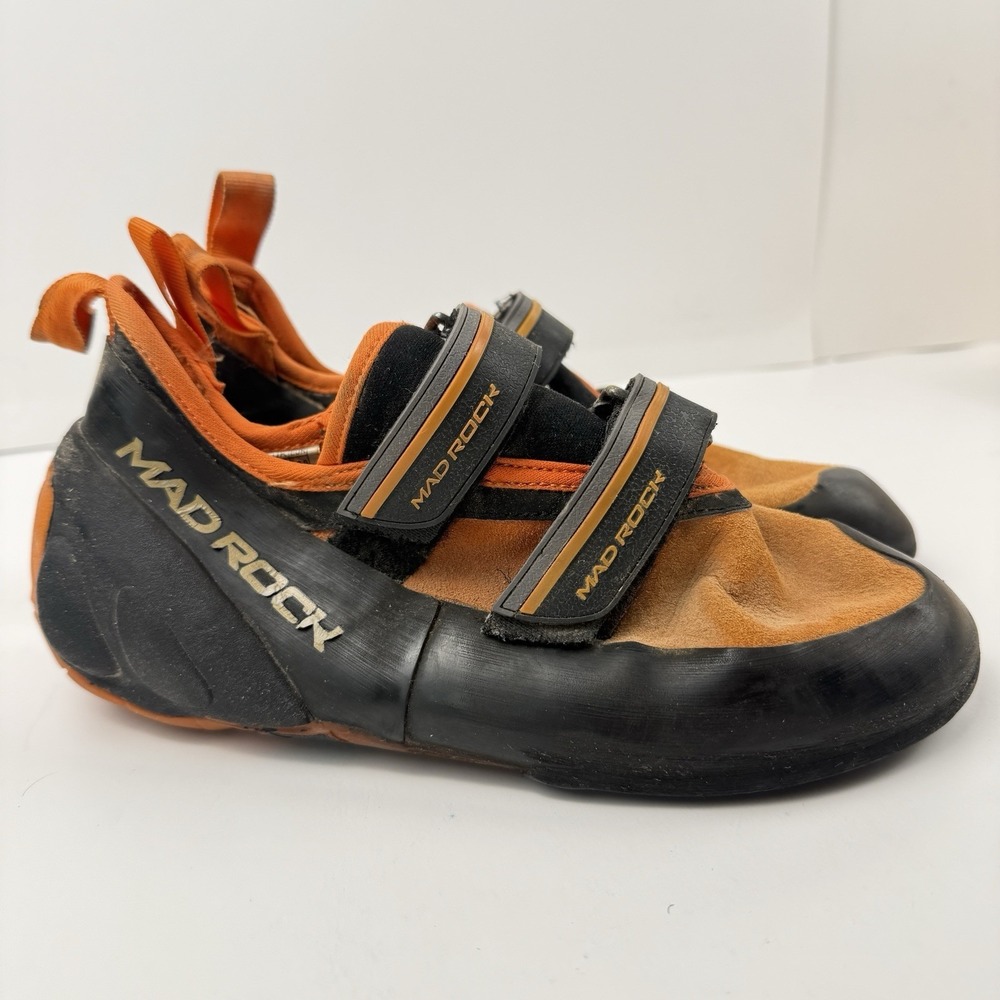 Mad Rock Climbing Shoes Mens 9 Flash 2.0 Orange Climb Bouldering Gym Outdoors - Picture 2 of 16